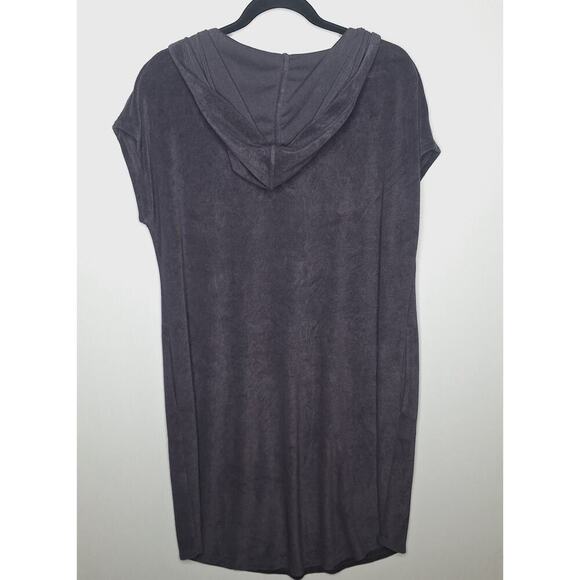 Soma Weekend Terry Bamboo Dress Lace Up Hooded XL Lounge Swim Cozy Terrycloth - Picture 9 of 9